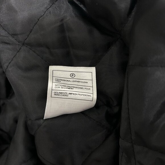 VTG 90s Y2K Suede Leather Bomber Jacket Coat Black Hip Hop Gorpcore Size 4XB - Picture 10 of 13